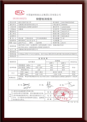檢測報告
